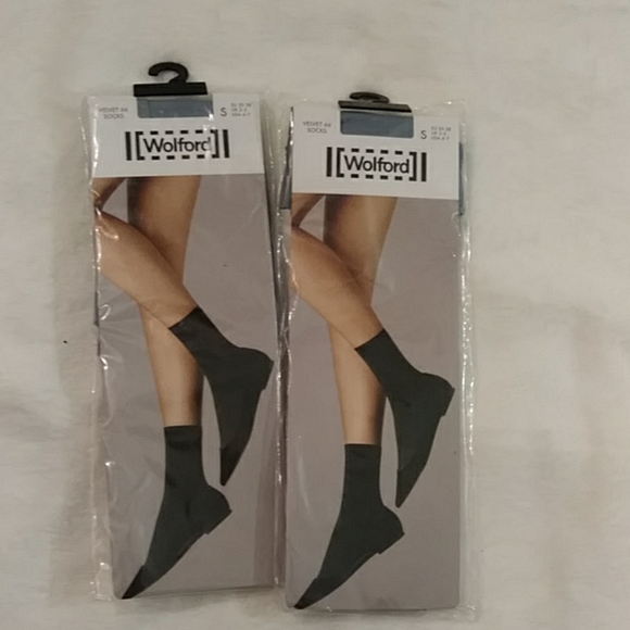 2)WOLFORD Velvet 66 Trouser Nylons (Horizon) Socks - Picture 8 of 8